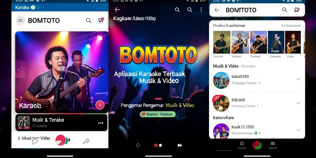 Antarmuka pengguna BOMTOTO yang intuitif dan menarik untuk karaoke.