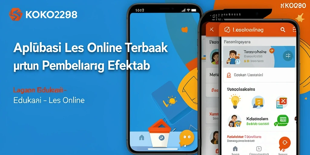 Antarmuka aplikasi KOKO288 yang interaktif dan user-friendly untuk les online.