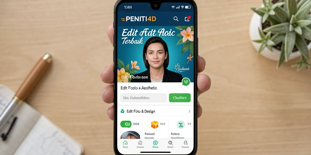 Antarmuka intuitif dan fitur editing yang lengkap dari PENITI4D.