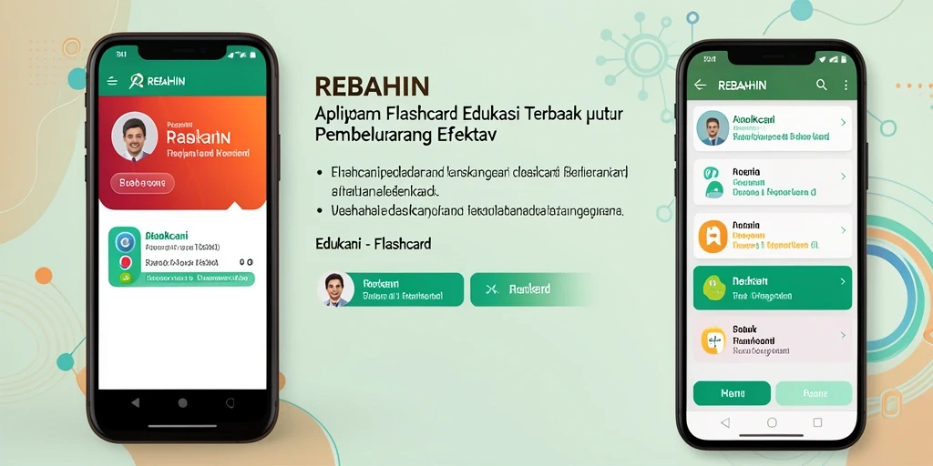 Tampilan antarmuka intuitif dan interaktif dari aplikasi REBAHIN.