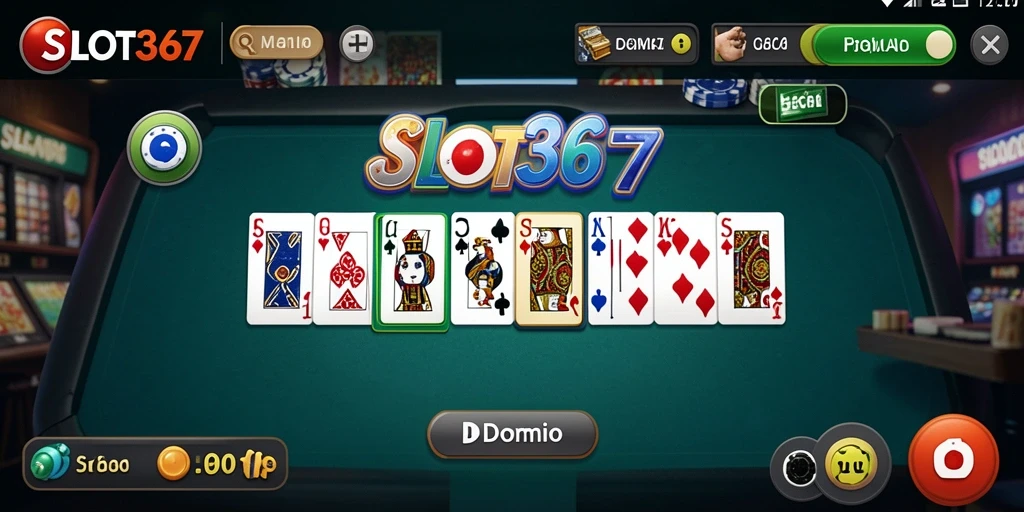 Antarmuka SLOT367 dengan tampilan menarik dan fitur permainan Domino.